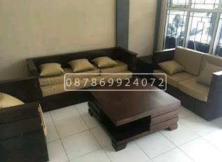 Kursi Tamu kayu jati box minimalis berkualitas 321 dudukan asli Jepara